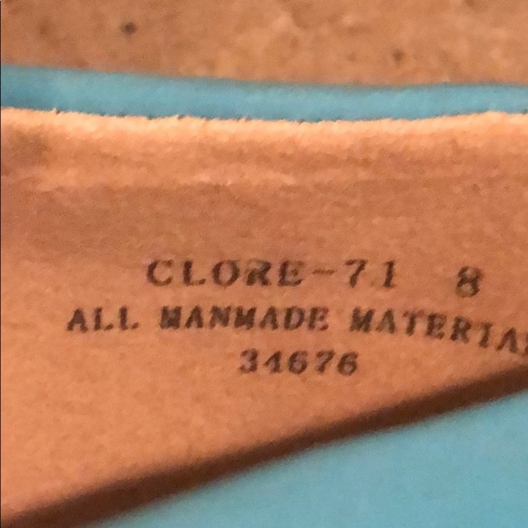 Bamboo Clore Turquoise, White & Gold Flats Size 8 - Picture 5 of 6